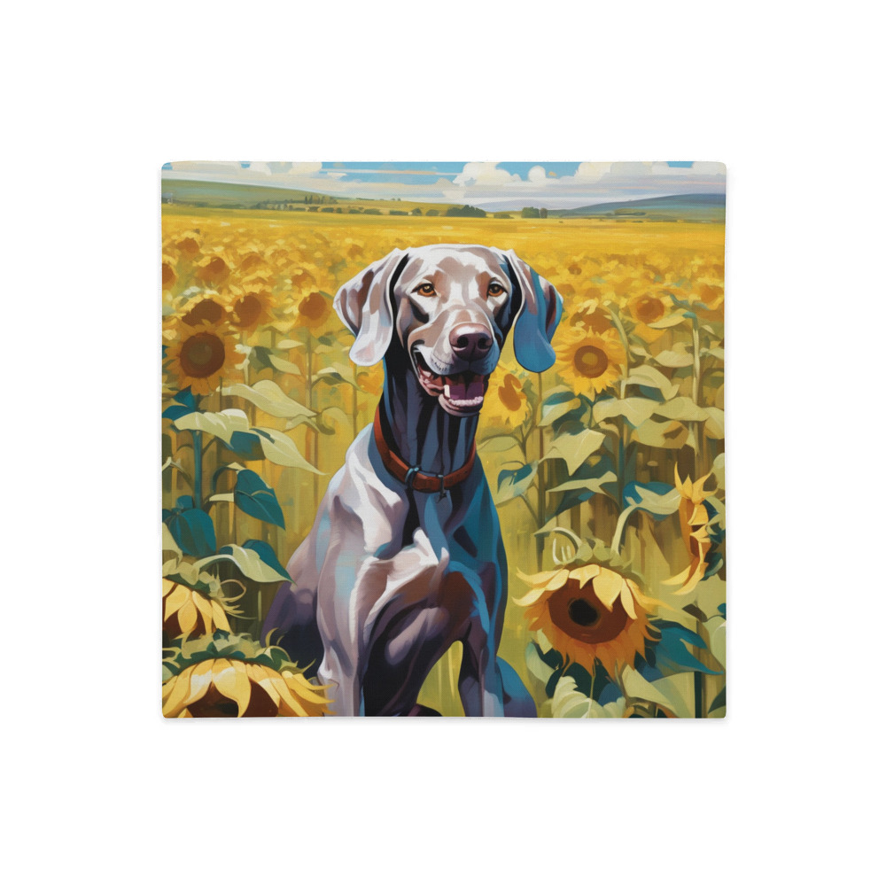 PugMug Custom Weimaraner Premium Pillow Case