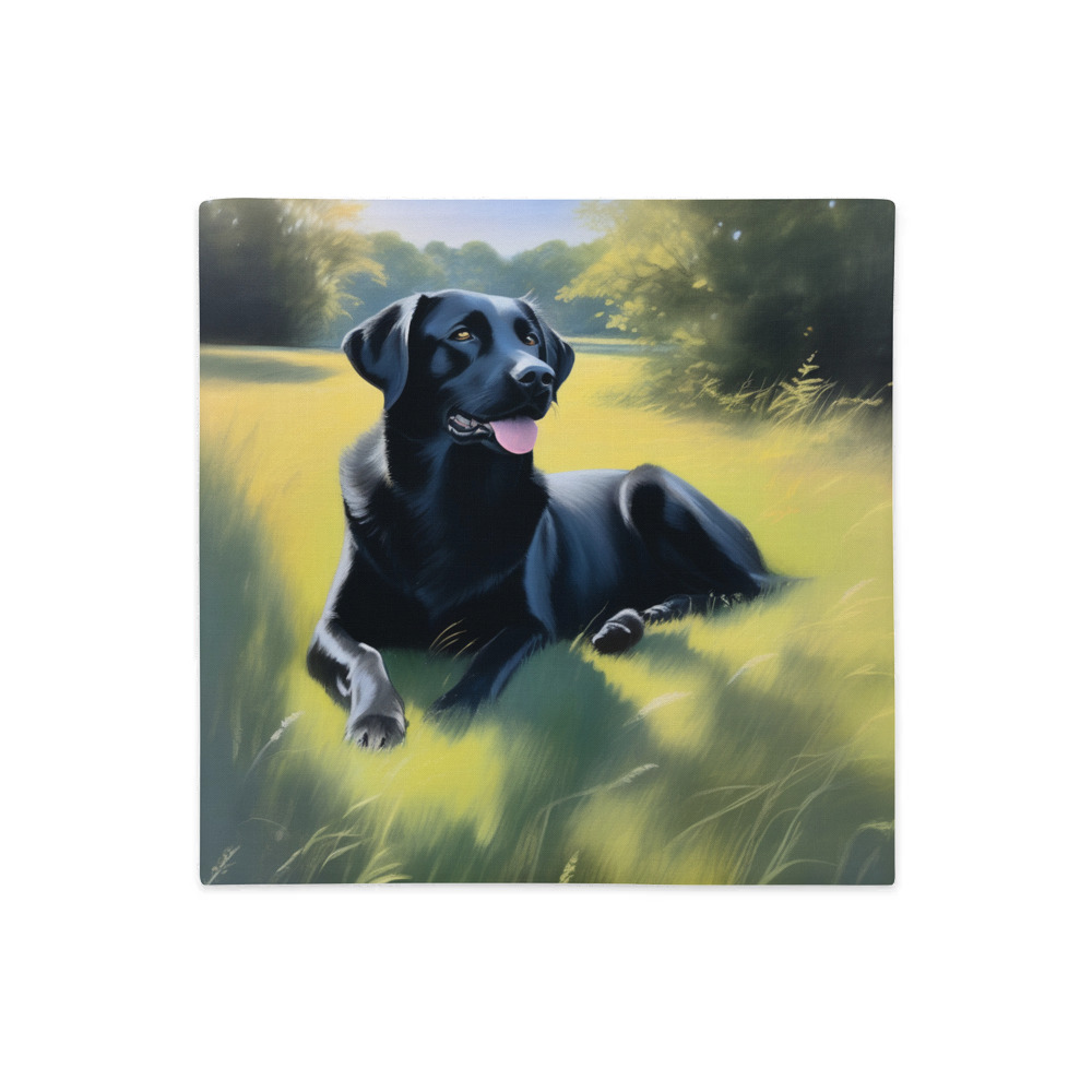 PugMug Custom Black Labrador Retriever Premium Pillow Case