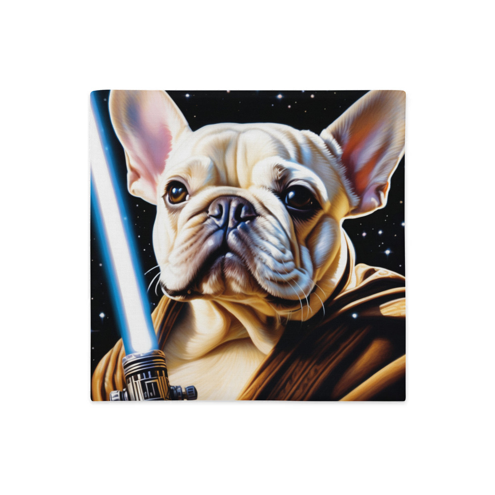 PugMug Custom White French Bulldog Premium Pillow Case