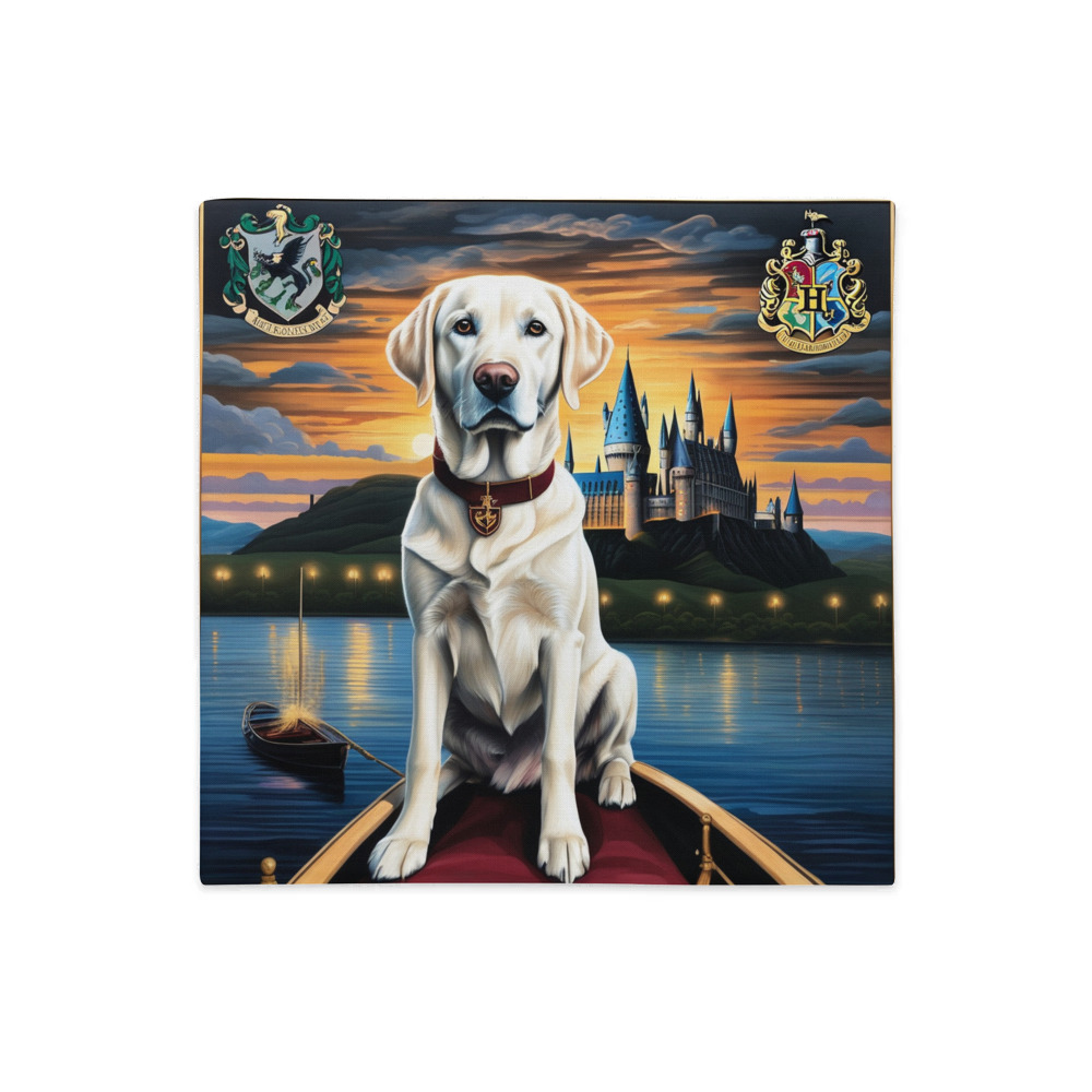 PugMug Custom White Labrador Retriever Premium Pillow Case