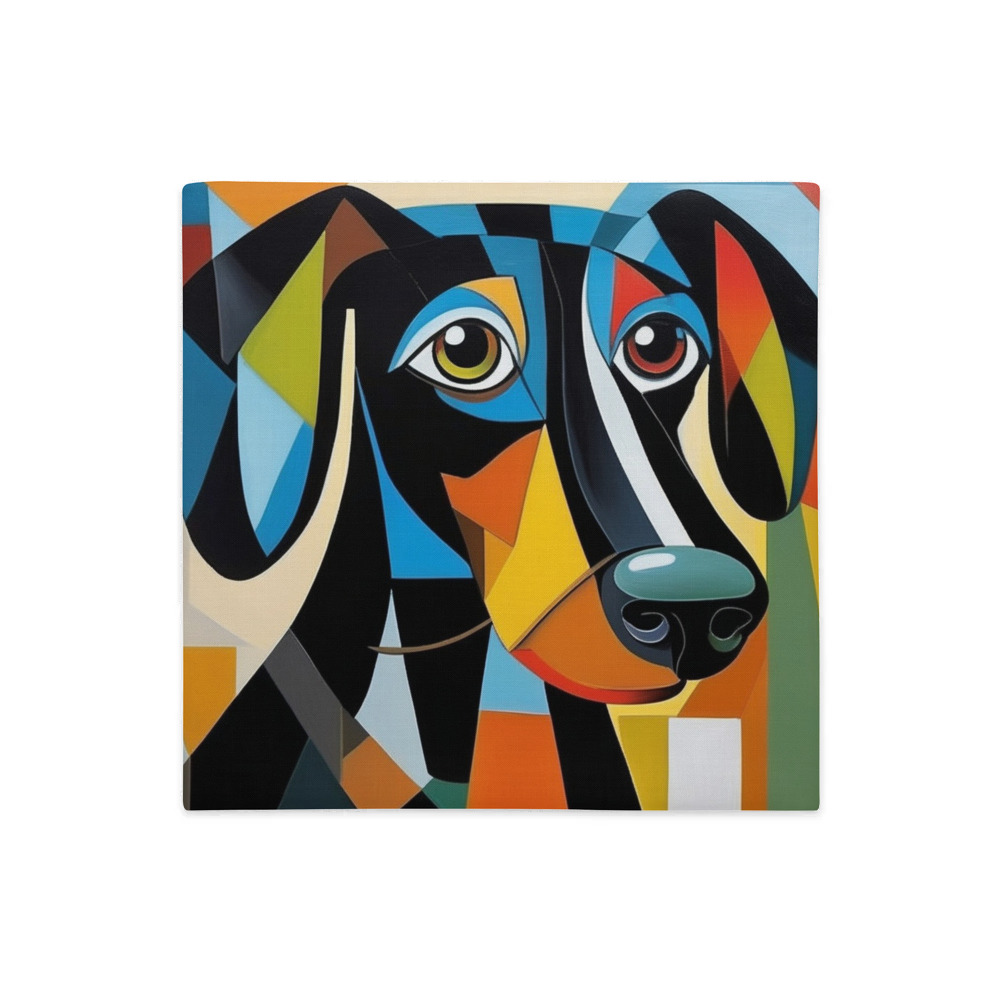 PugMug Custom Black Dachshund Premium Pillow Case