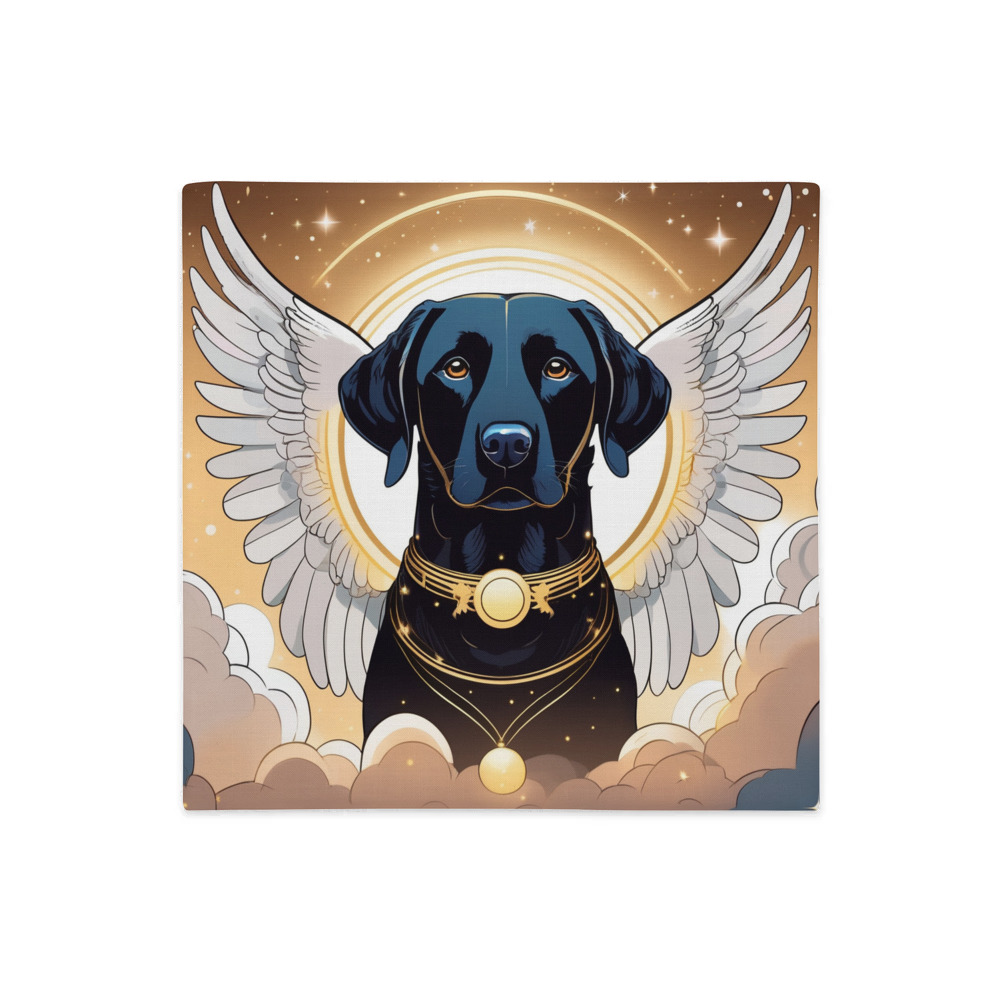 PugMug Custom Black Labrador Retriever Premium Pillow Case