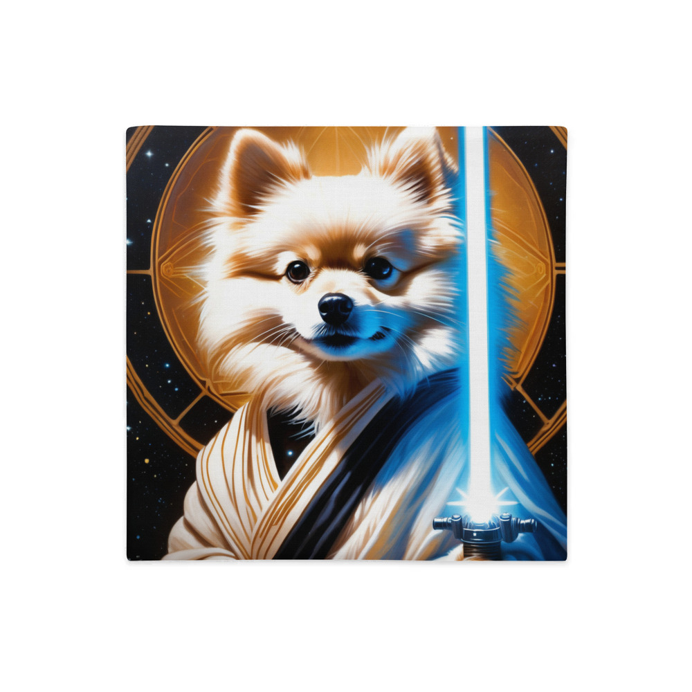 PugMug Custom White Pomeranian Premium Pillow Case