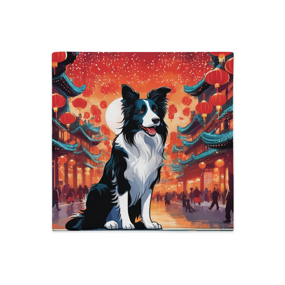 PugMug Custom Border Collie Premium Pillow Case