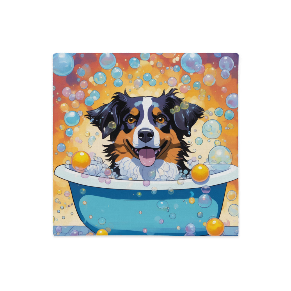 PugMug Custom Miniature American Shepherd Premium Pillow Case