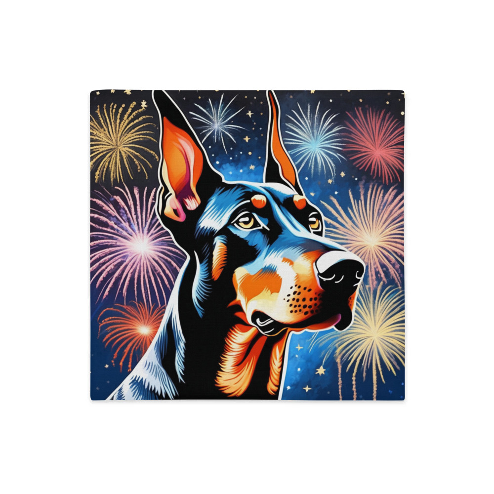 PugMug Custom Doberman Pinscher Premium Pillow Case