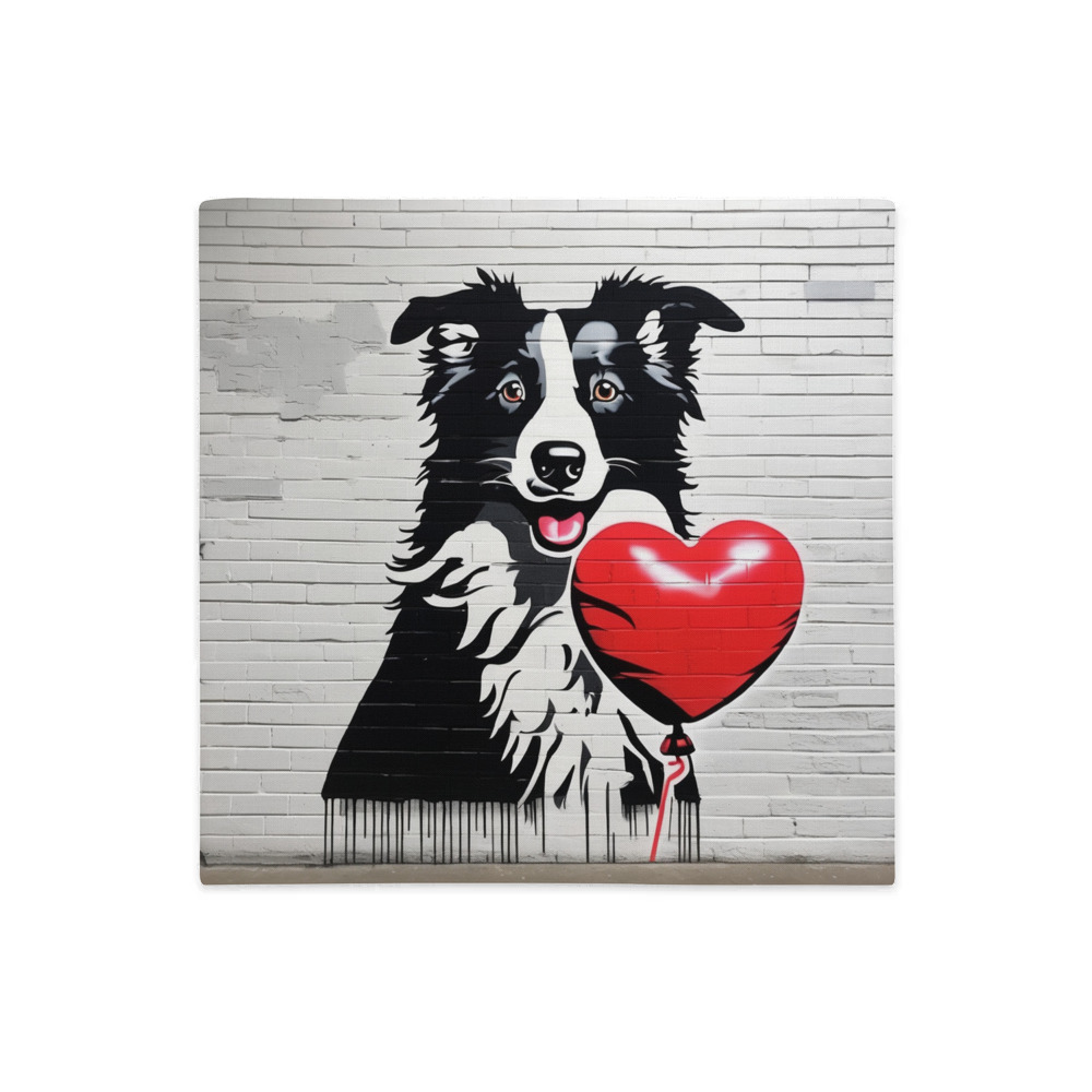 PugMug Custom Border Collie Premium Pillow Case