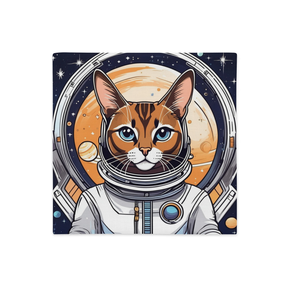 PugMug Custom Tabby Abyssinian Cat Premium Pillow Case