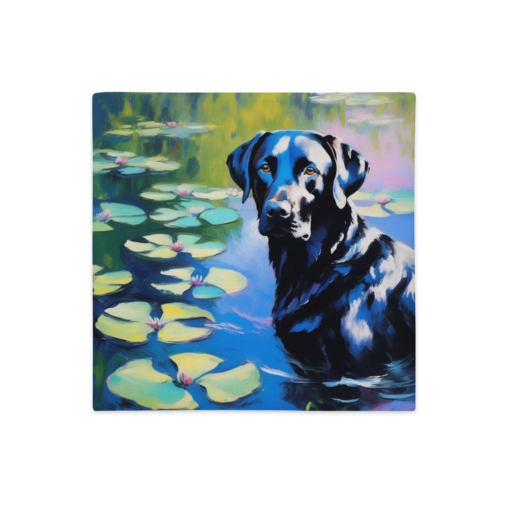 PugMug Custom Black Labrador Retriever Premium Pillow Case