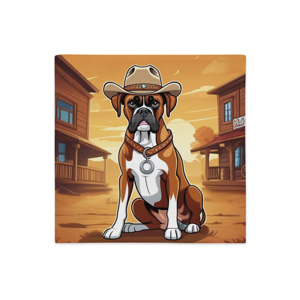 PugMug Custom Boxer Dog Premium Pillow Case