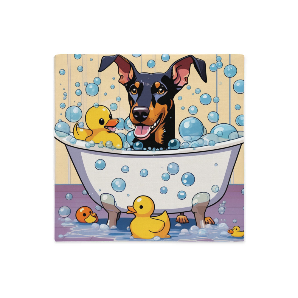 PugMug Custom Doberman Pinscher Premium Pillow Case