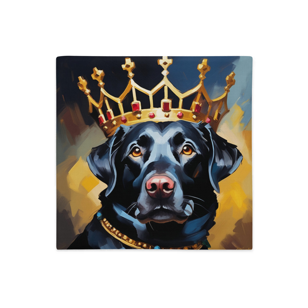 PugMug Custom Black Labrador Retriever Premium Pillow Case