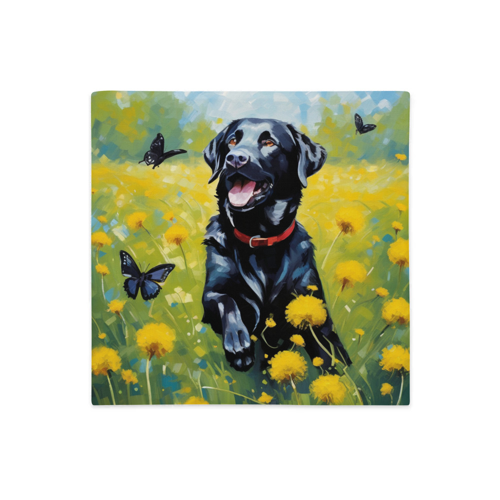 PugMug Custom Black Labrador Retriever Premium Pillow Case