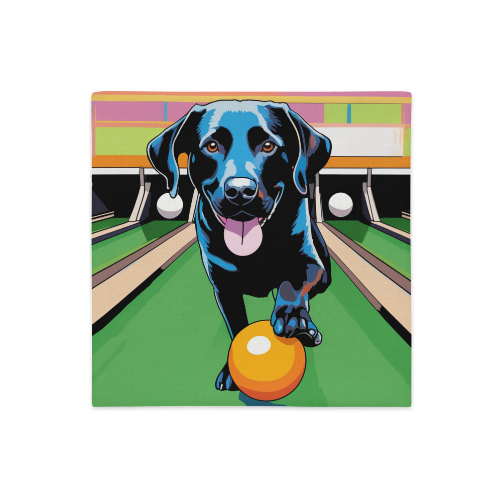 PugMug Custom Black Labrador Retriever Premium Pillow Case