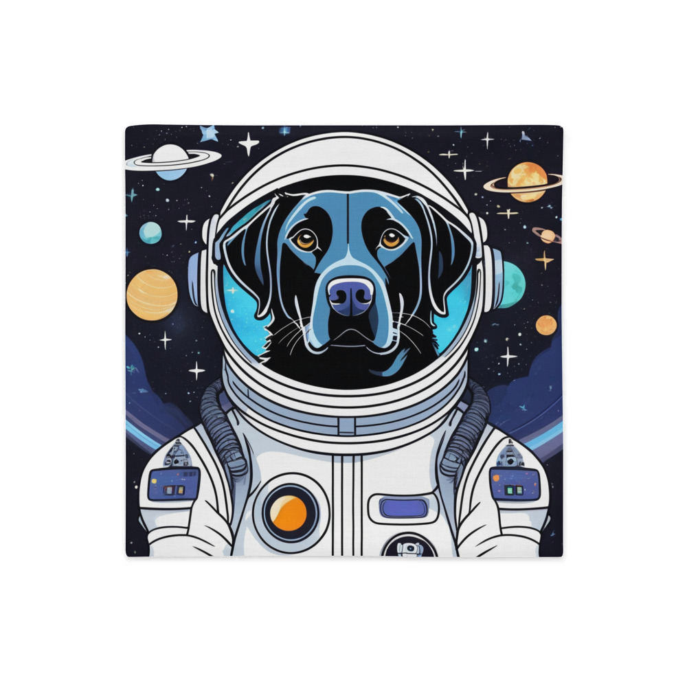 PugMug Custom Black Labrador Retriever Premium Pillow Case