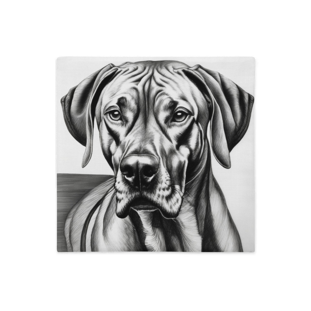 PugMug Custom Rhodesian Ridgeback Premium Pillow Case