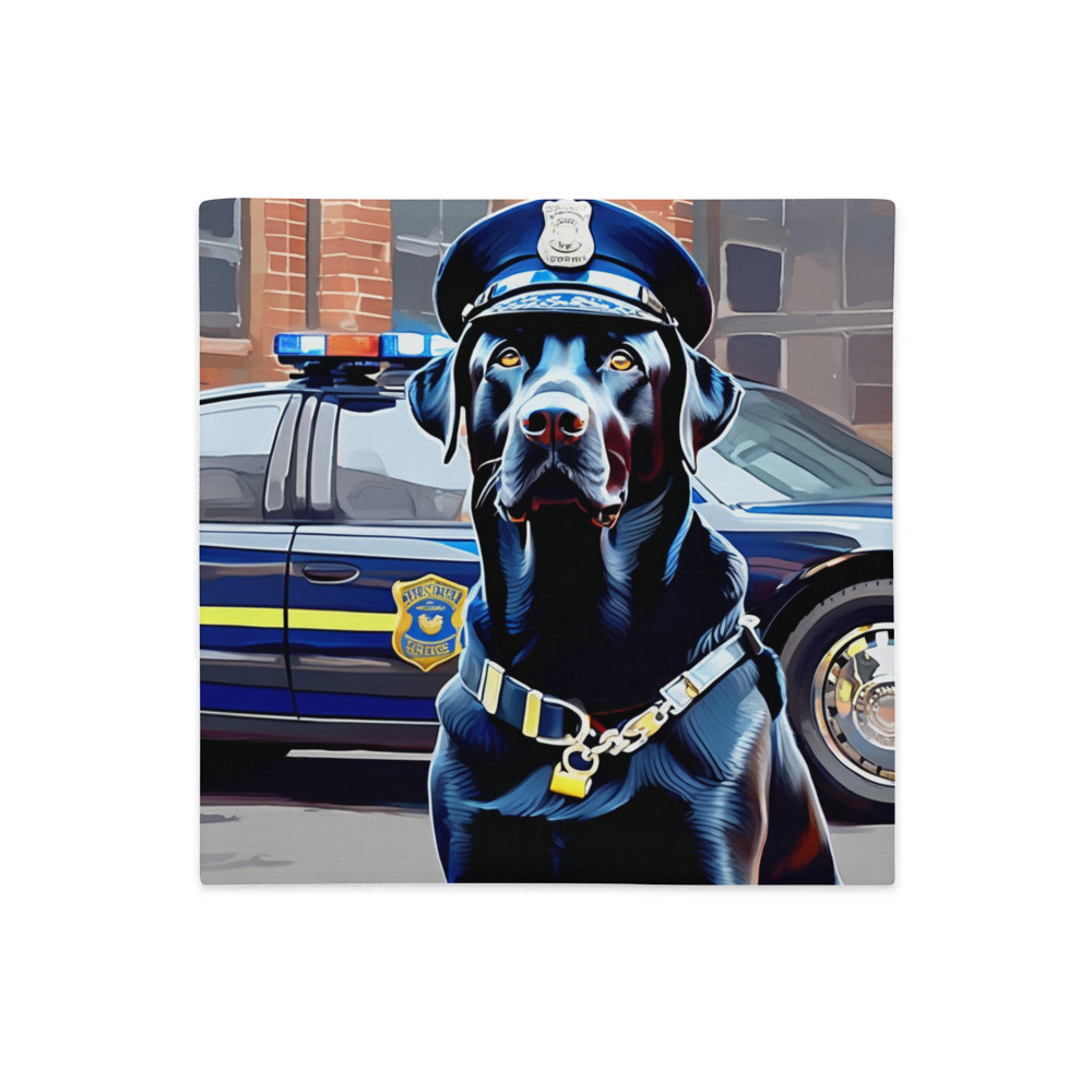 PugMug Custom Black Labrador Retriever Premium Pillow Case