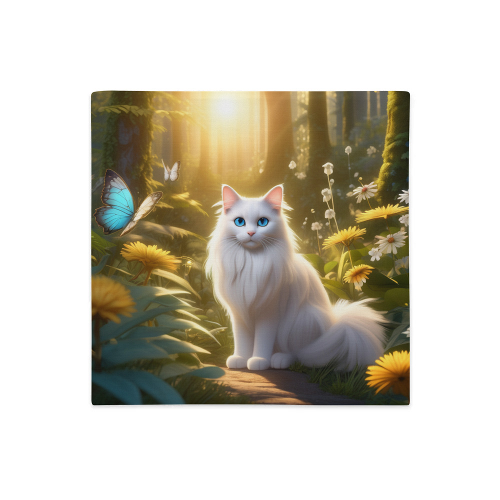 PugMug Custom White Ragdoll Cat Premium Pillow Case