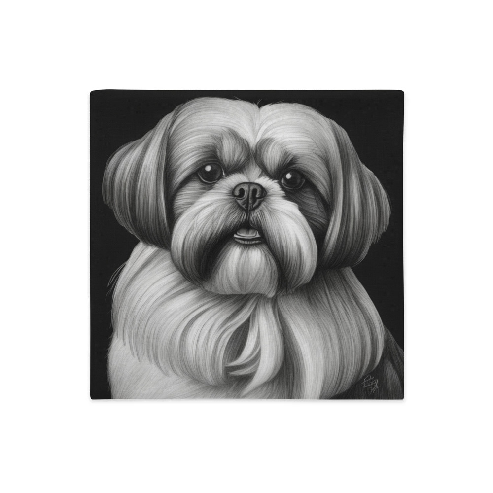 PugMug Custom Shih Tzu Premium Pillow Case