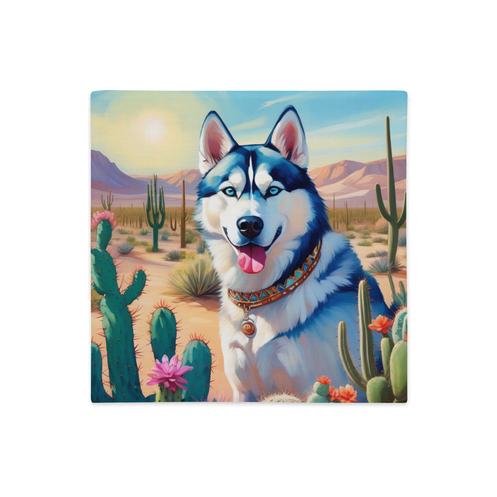 PugMug Custom Siberian Husky Premium Pillow Case