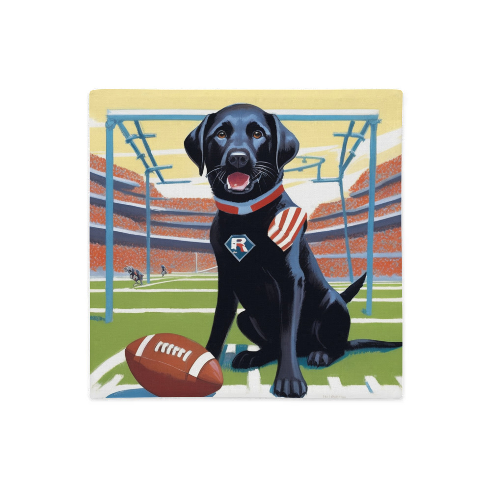 PugMug Custom Black Labrador Retriever Premium Pillow Case