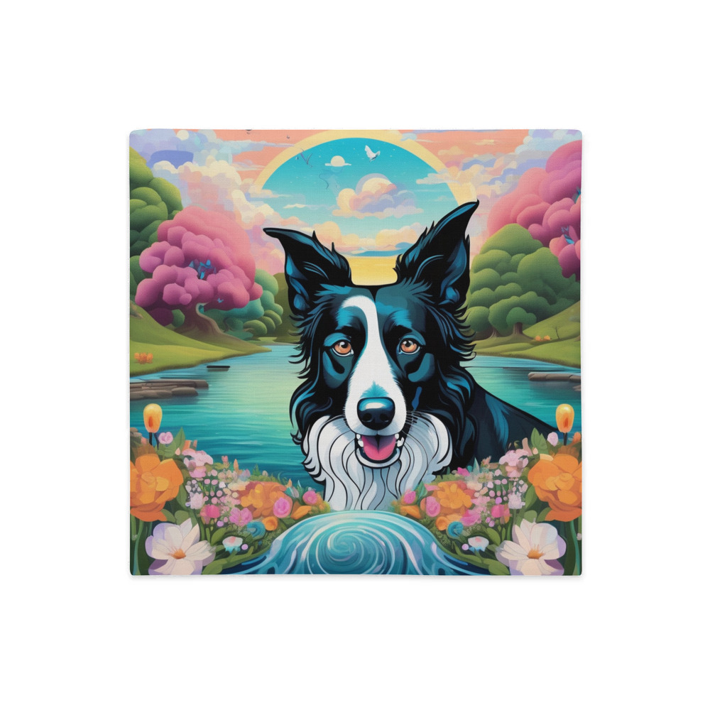 PugMug Custom Border Collie Premium Pillow Case
