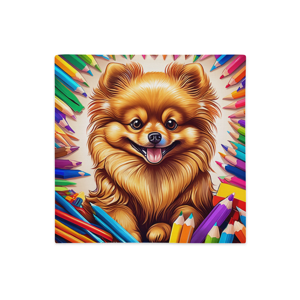 PugMug Custom Tan Pomeranian Premium Pillow Case