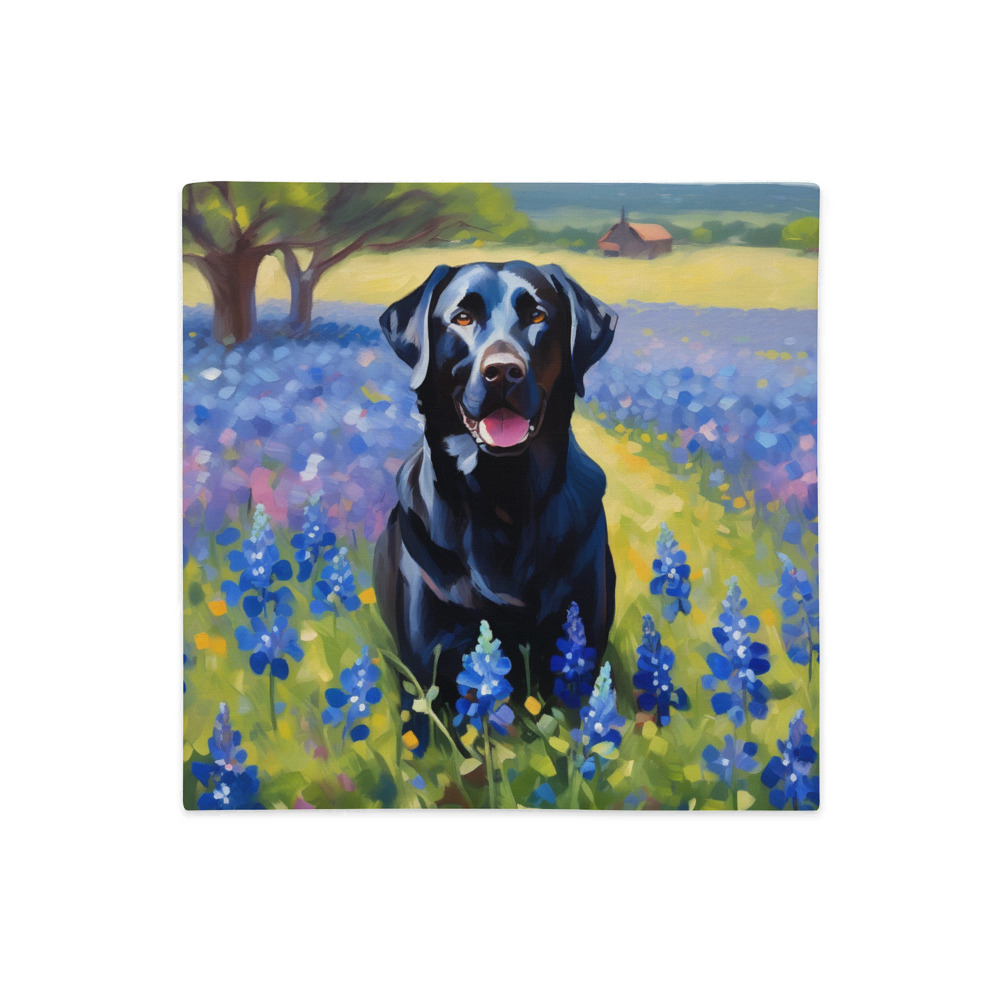 PugMug Custom Black Labrador Retriever Premium Pillow Case