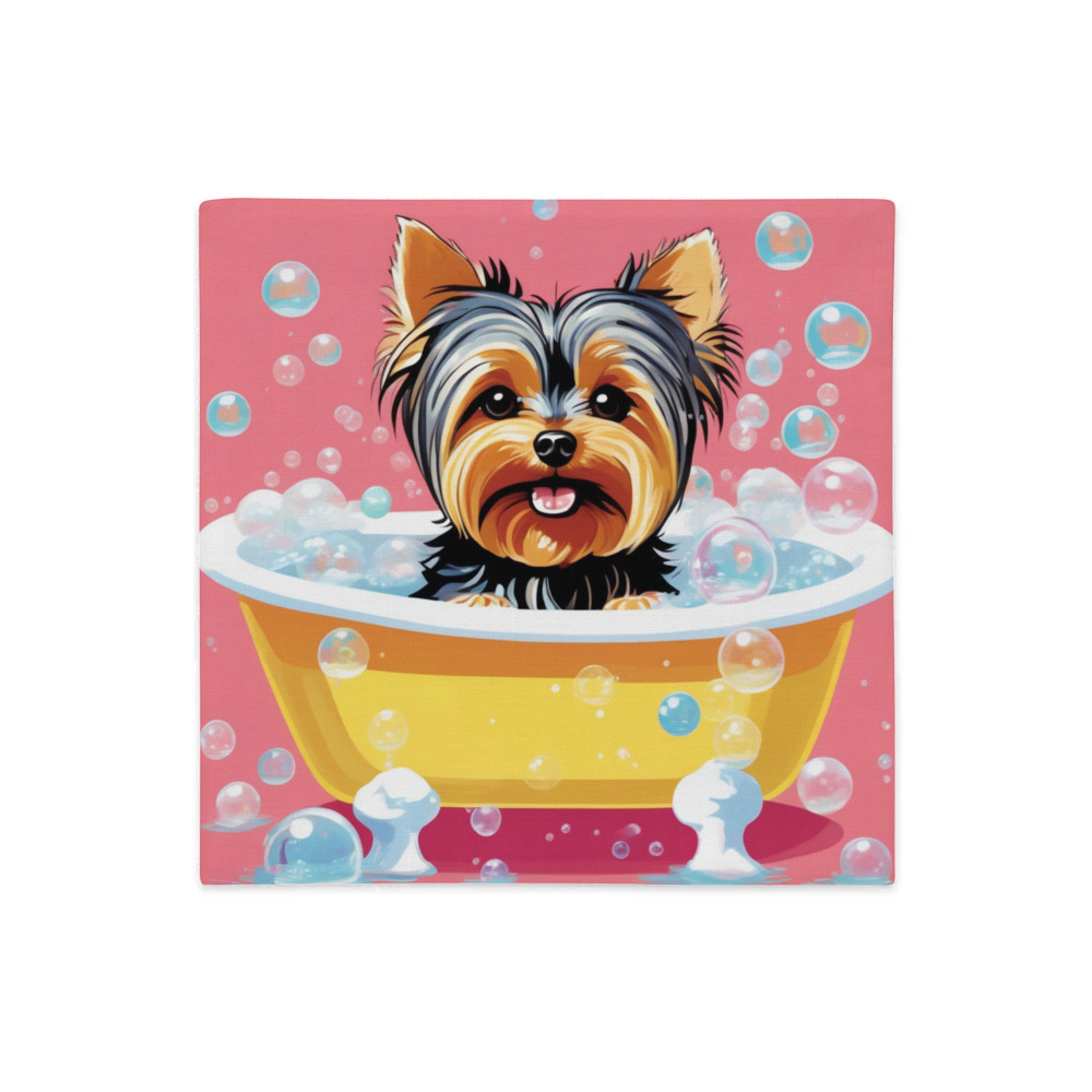 PugMug Custom Yorkshire Terrier Premium Pillow Case