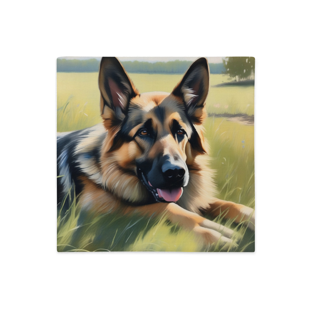 PugMug Custom German Shepherd Dog Premium Pillow Case