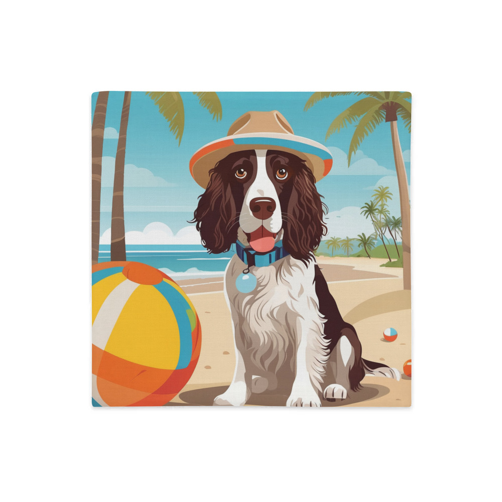 PugMug Custom English Springer Spaniel Premium Pillow Case