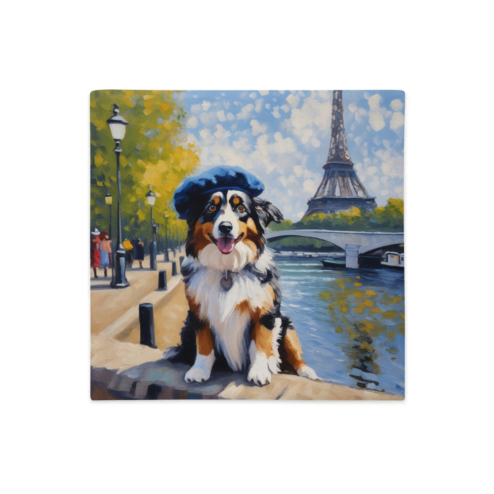 PugMug Custom Australian Shepherd Dog Premium Pillow Case