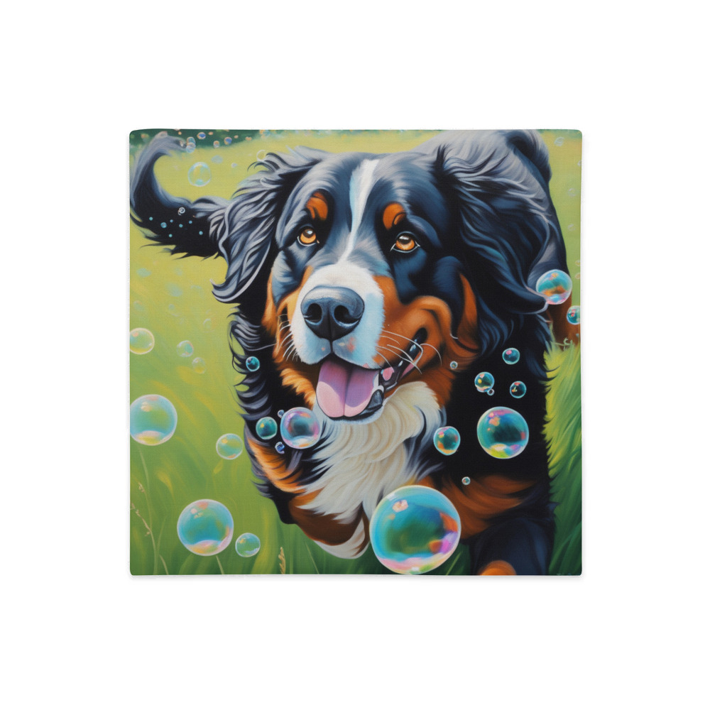 PugMug Custom Bernese Mountain Dog Premium Pillow Case