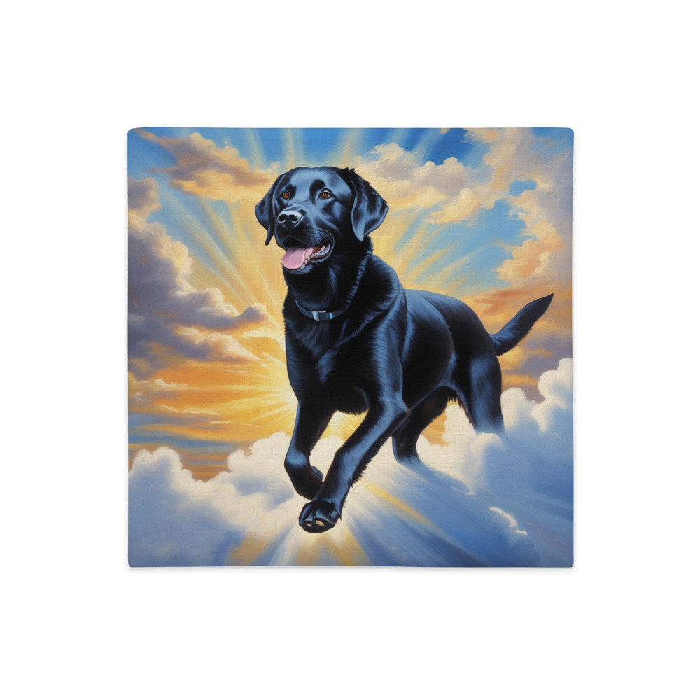 PugMug Custom Black Labrador Retriever Premium Pillow Case
