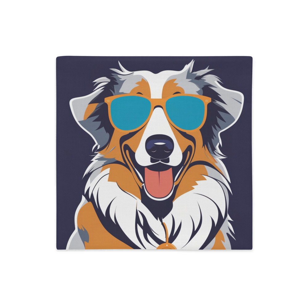 PugMug Custom Australian Shepherd Dog Premium Pillow Case