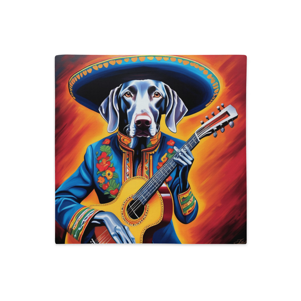 PugMug Custom Weimaraner Premium Pillow Case