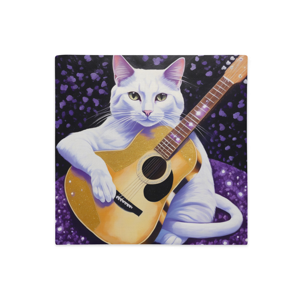 PugMug Custom White Companion Cat Premium Pillow Case