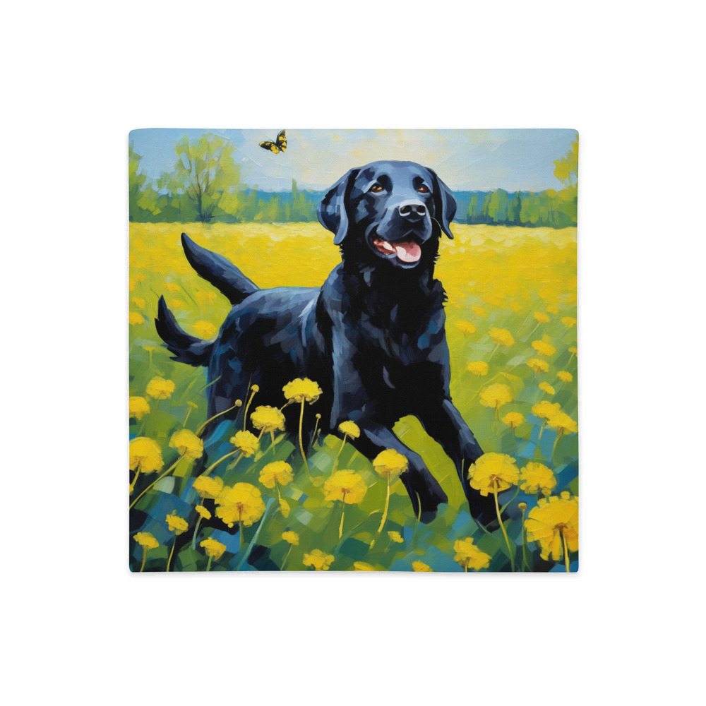 PugMug Custom Black Labrador Retriever Premium Pillow Case