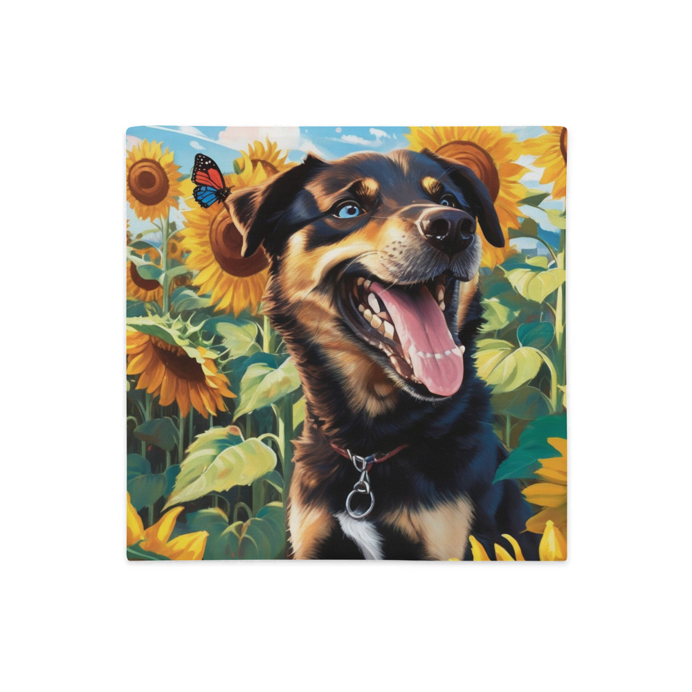 PugMug Custom Blue Premium Pillow Case