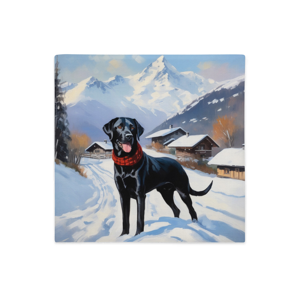 PugMug Custom Black Labrador Retriever Premium Pillow Case