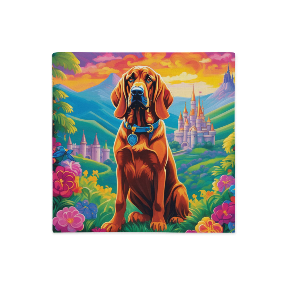 PugMug Custom Bloodhound Premium Pillow Case
