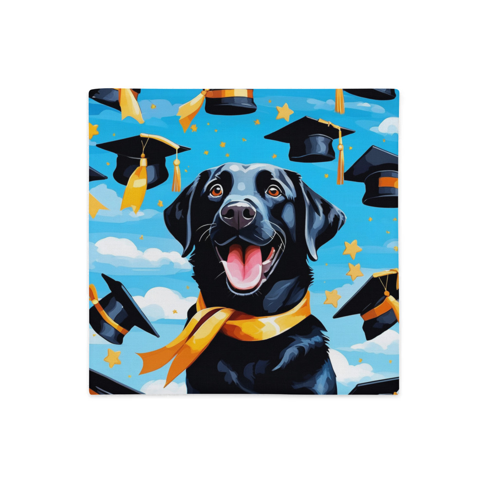 PugMug Custom Black Labrador Retriever Premium Pillow Case