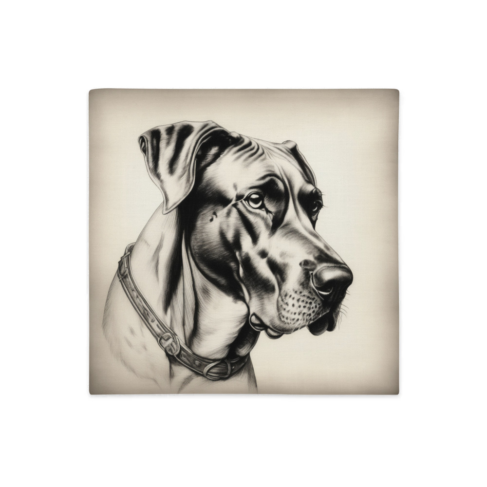 PugMug Custom Great Dane Premium Pillow Case