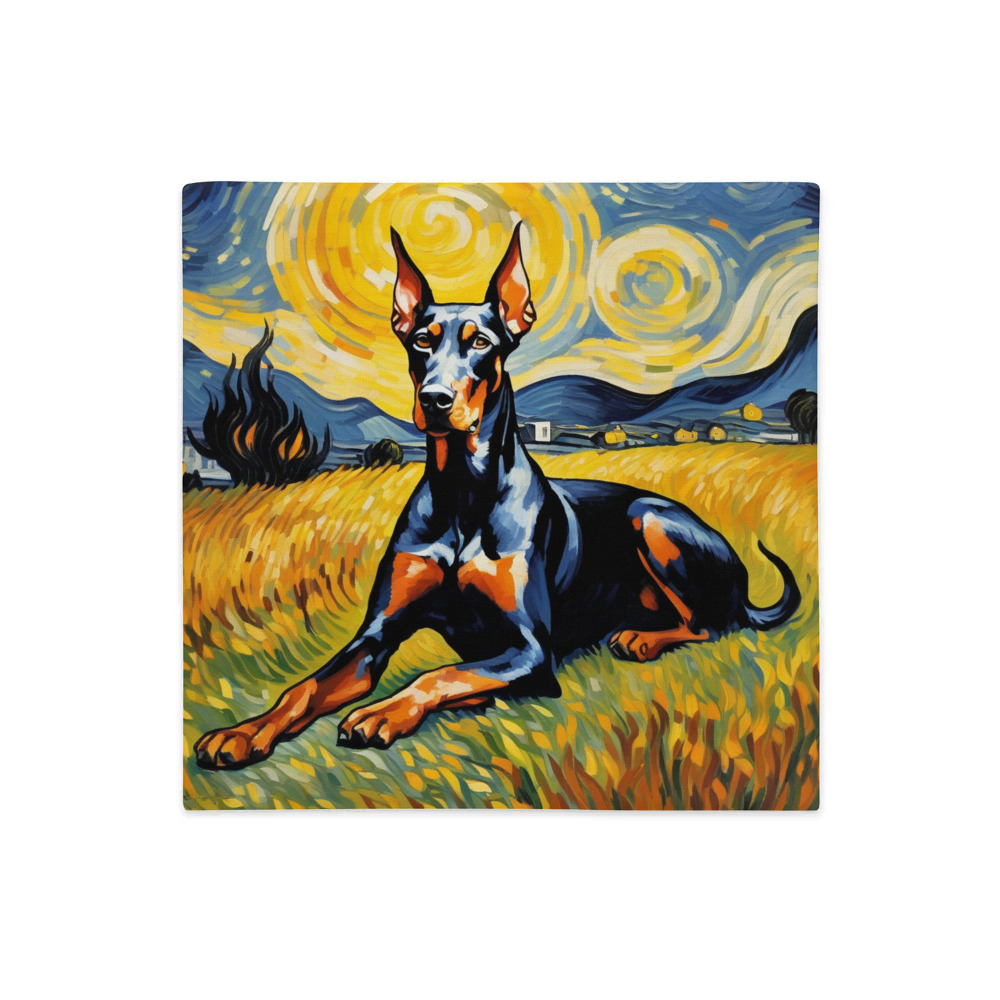 PugMug Custom Doberman Pinscher Premium Pillow Case