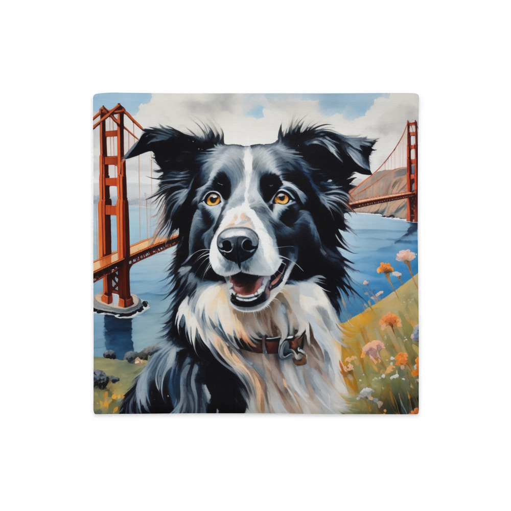 PugMug Custom Border Collie Premium Pillow Case