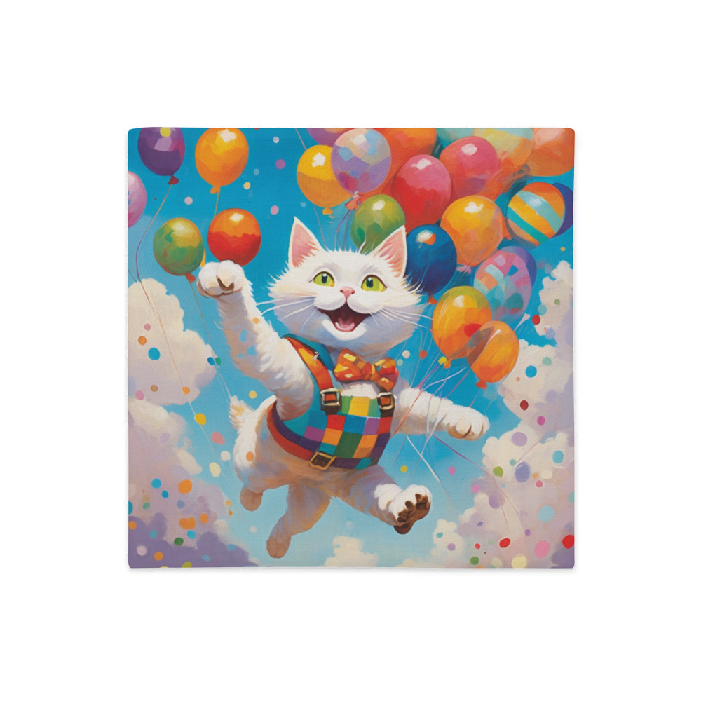 PugMug Custom White Companion Cat Premium Pillow Case