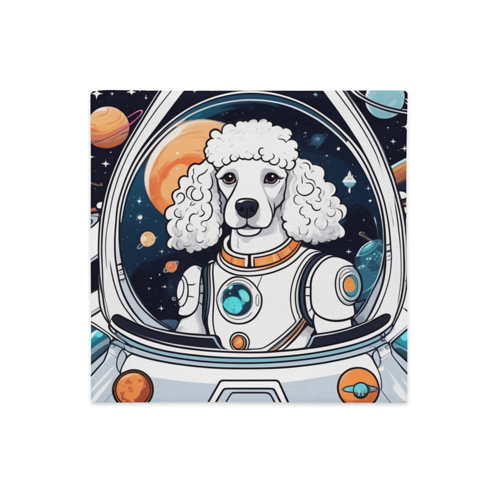 PugMug Custom White Poodle Premium Pillow Case