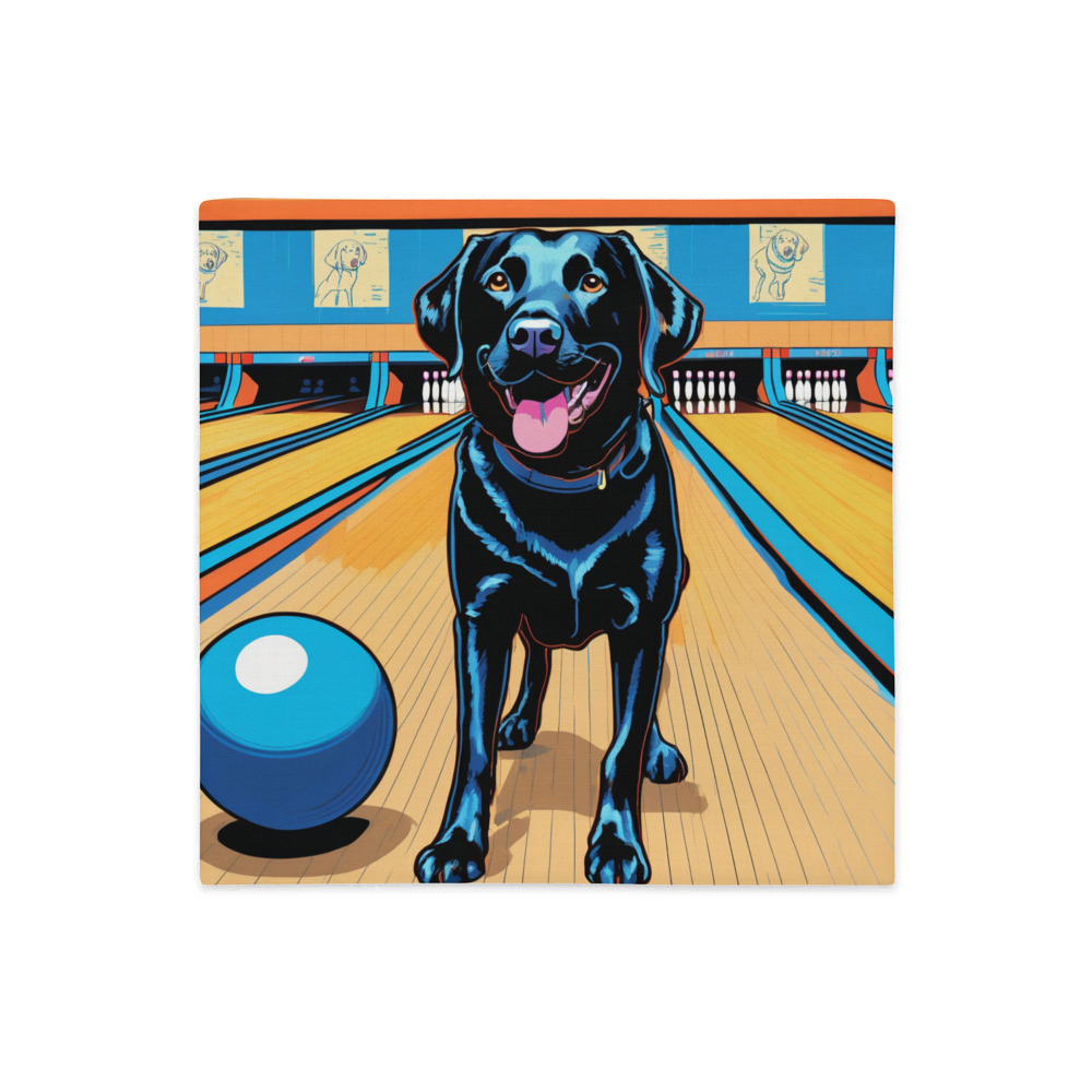 PugMug Custom Black Labrador Retriever Premium Pillow Case