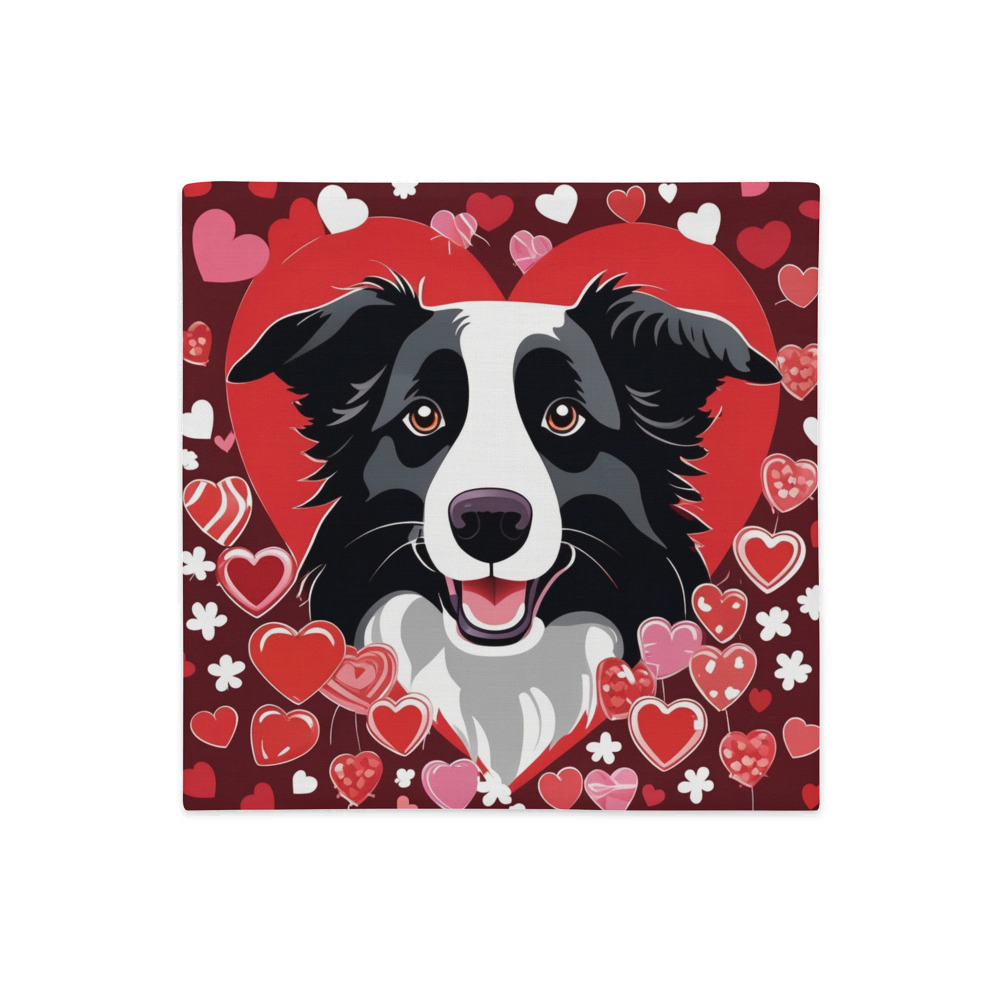 PugMug Custom Border Collie Premium Pillow Case