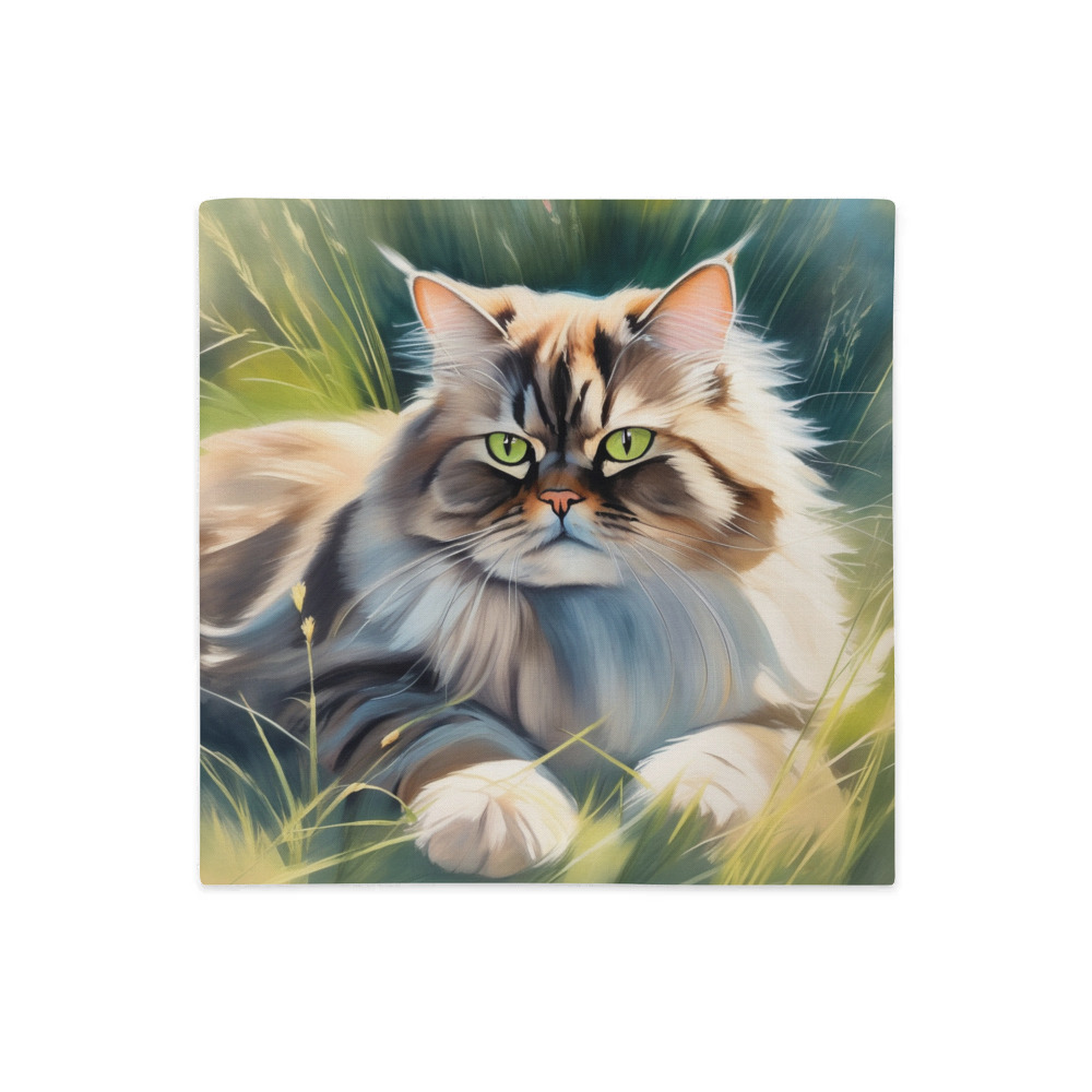 PugMug Custom Tabby Persian Cat Premium Pillow Case